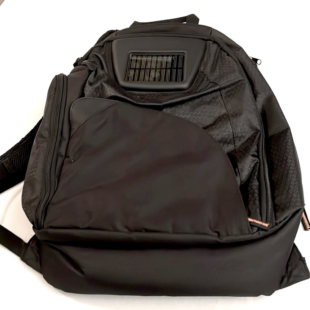 Black Euc Tomtoc Techpack T73 Solar Backpack - image 1